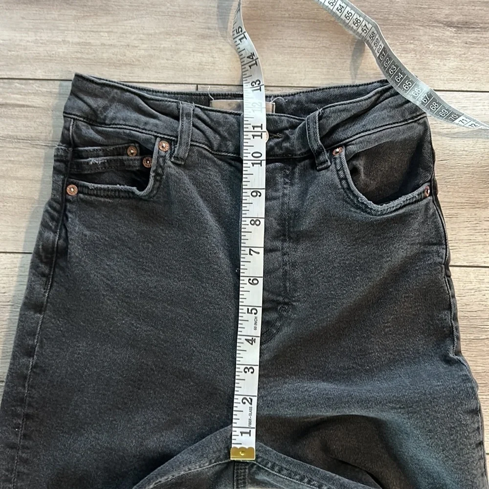 Free People We the Free black skinny jeans size 26 button fly